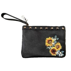 NWT White House black market sunflower wristlet